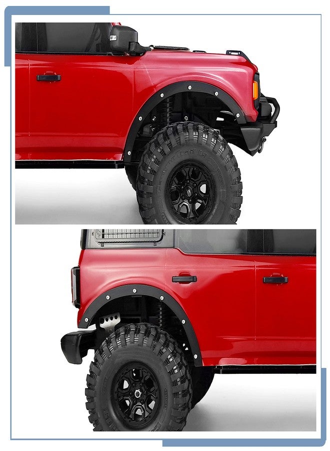 Zolikar 4PCS Stainless Steel RC Fender Flares Fender Delete Wheels for 1/10 Scale RC Crawler Car TRX4 Upgrades 2021 Bronco Accessories - Image 2